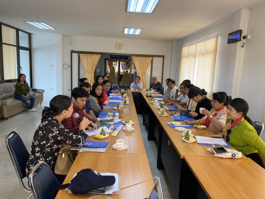 The University of Yangon, Myanmar and Chulalongkorn University’s delegates visited Community Water Resource Management at Bueng Cham Or sub-district, Pathum Thani, Hydro – Informatics Institute (HII)